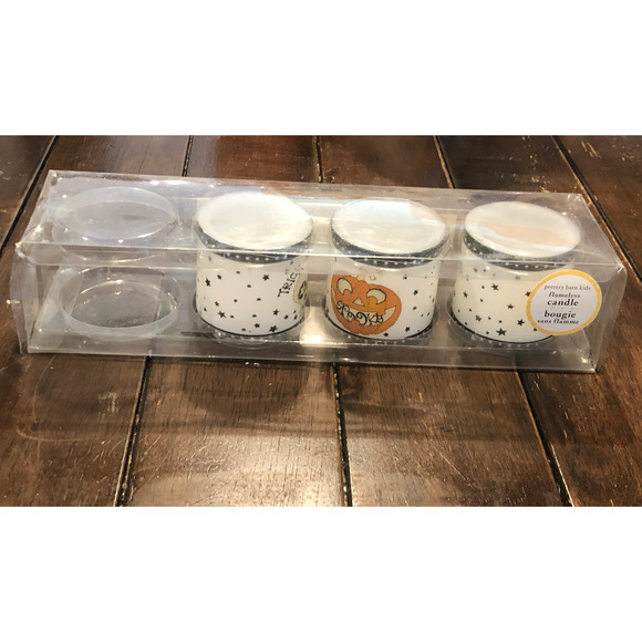 Pottery Barn Kids Halloween Votive Flameless Battery Candles Set of 3 *1 missing - Picture 1 of 10